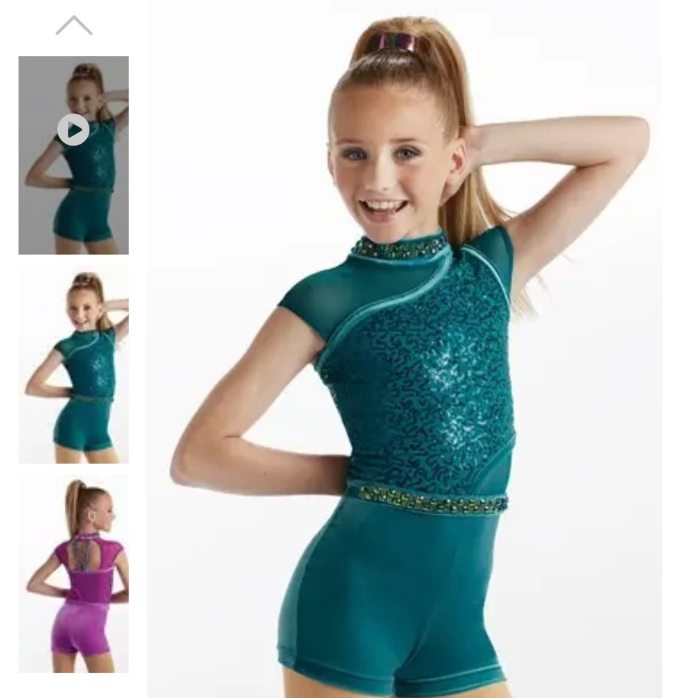 Weissman 15711 Teal Dance Costume